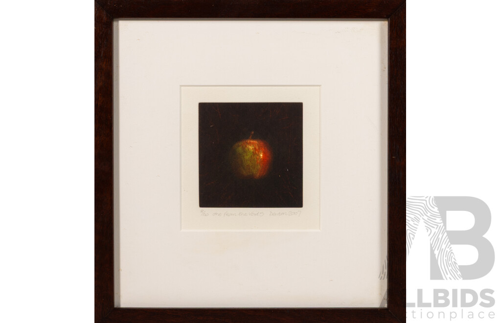 Chris Denton (20th Century, British-Born Australian, 1950-), 'one 6rom the Void 5' (2007), Editioned 8 of 50, Original Drypoint, 30 x 31 cm (frame)