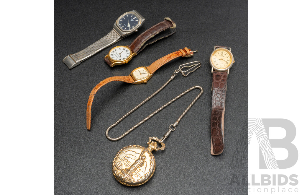 Collection of (5) Vintage Watches Including Citizen & Pulsar