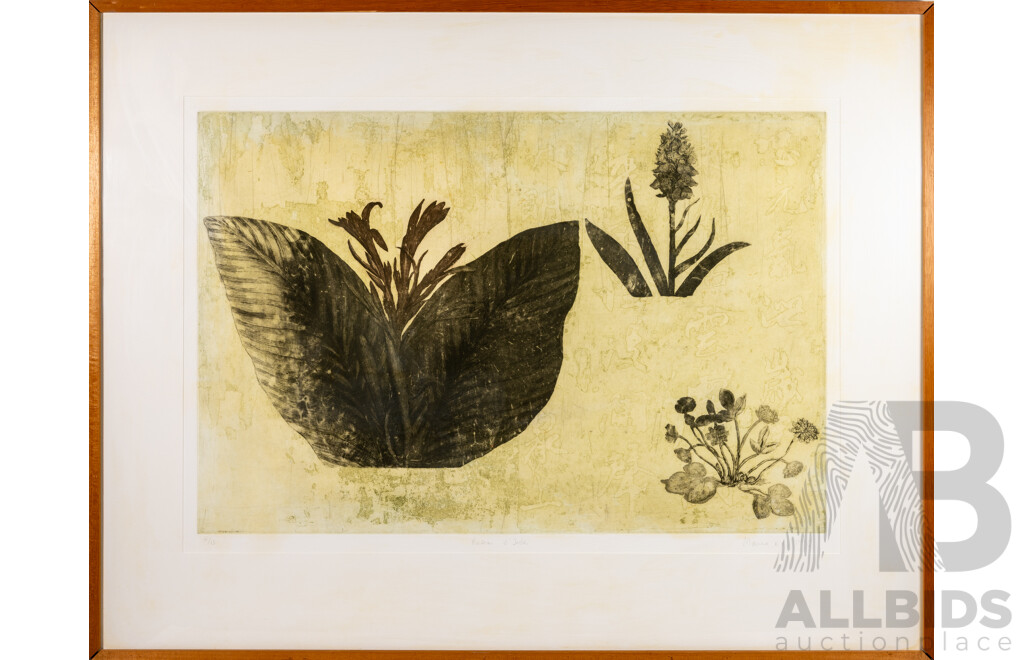 Marine Ky, (20th Century, Cambodian-Born Australian, 1966-), Rosean D'Inde (1996), Original Editioned Etching, 94 x 120 cm (frame)
