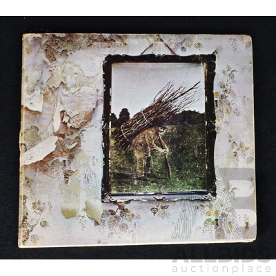 Led Zeppelin IV, in Gatefold Sleeve, Vintage Vinyl LP Record