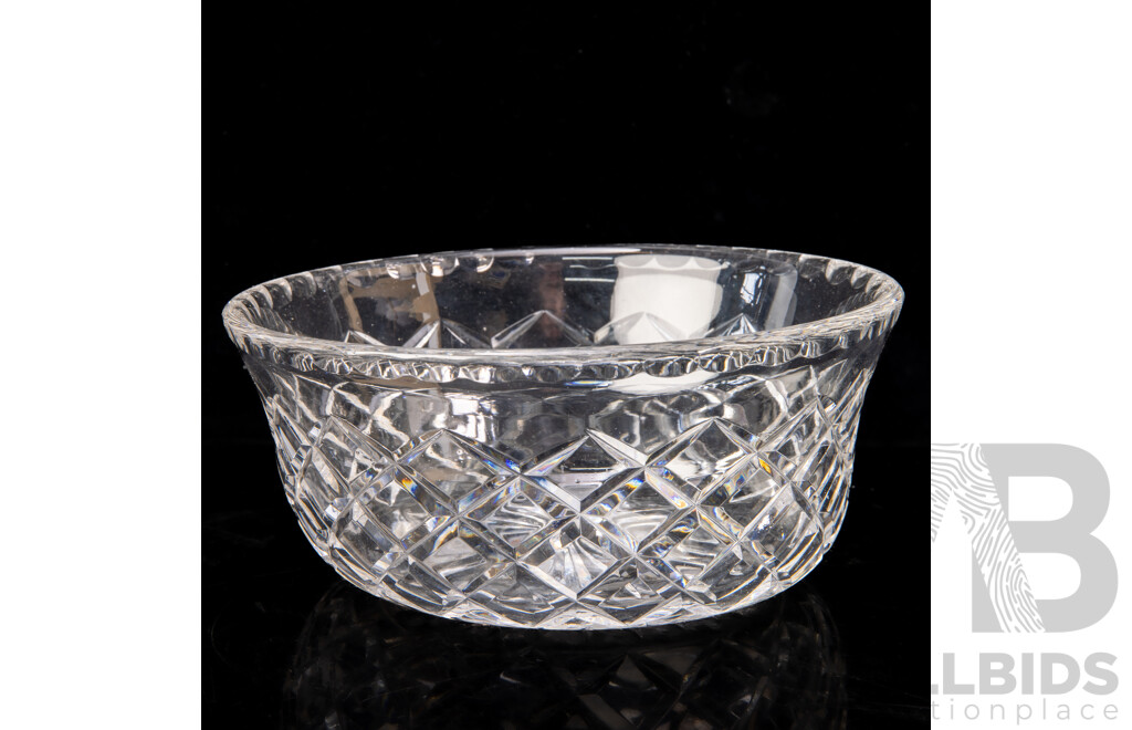 Vintage English Brierley Crystal Trifle Bowl