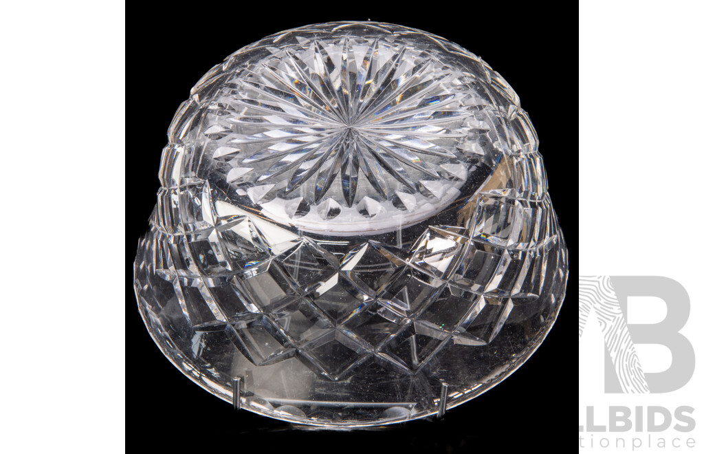 Vintage English Brierley Crystal Trifle Bowl