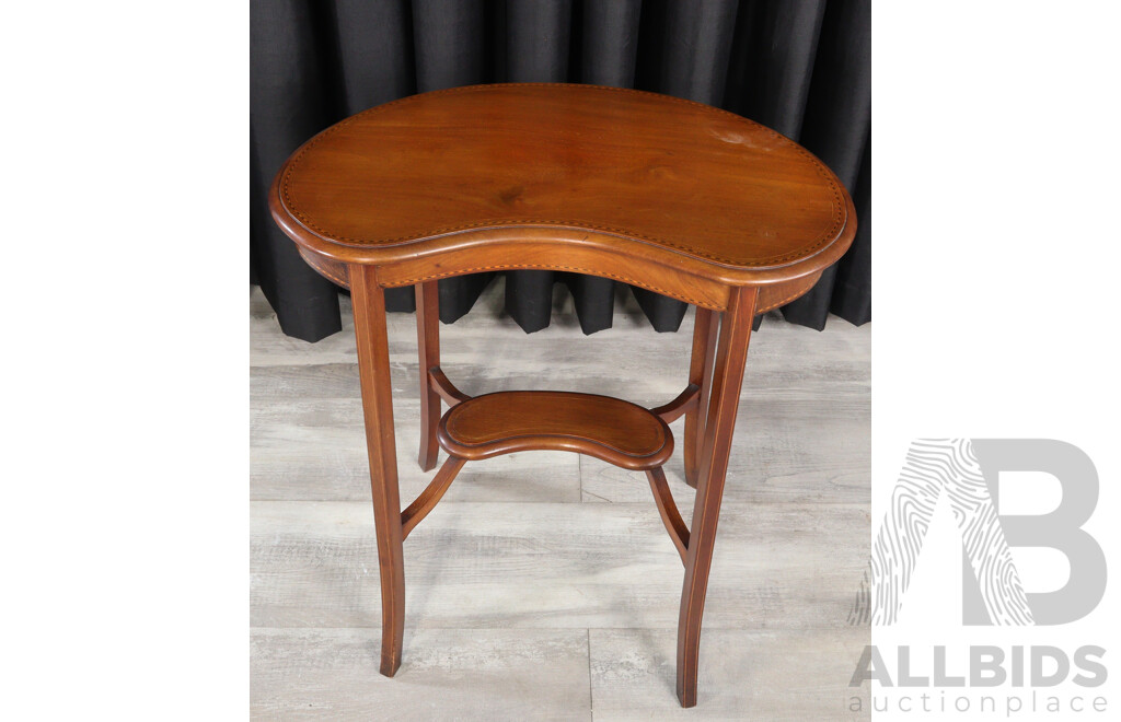 Edwardian Kidney Shaped Side Table