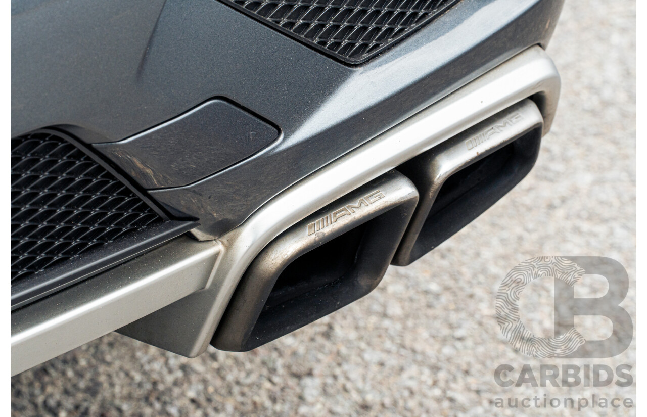 10/2012 Mercedes Benz ML63 AMG (4x4) 166 4d Wagon Tenorite Grey Metallic Twin Turbo V8 5.5L