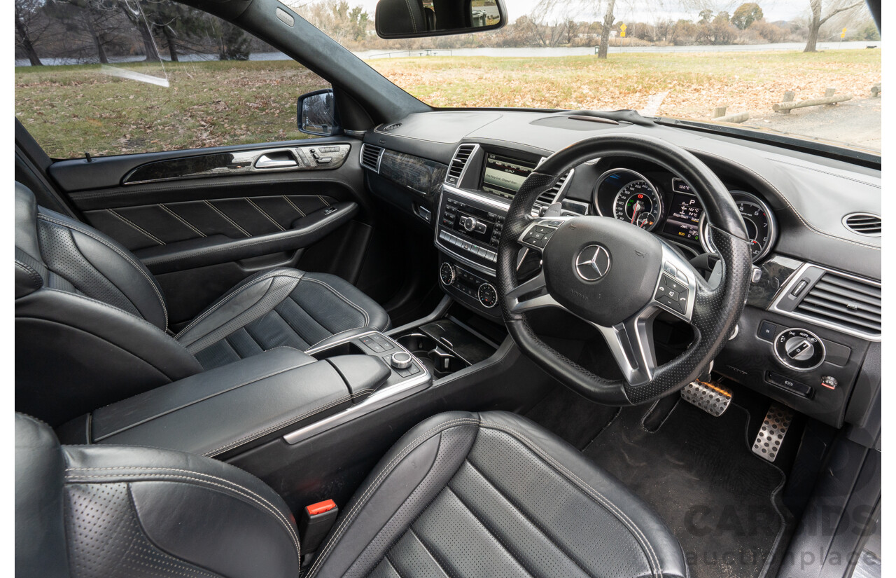 10/2012 Mercedes Benz ML63 AMG (4x4) 166 4d Wagon Tenorite Grey Metallic Twin Turbo V8 5.5L