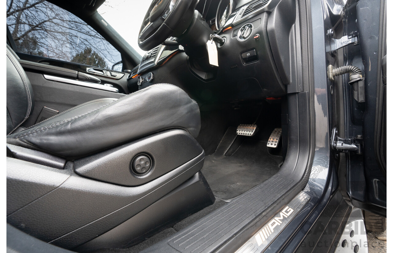 10/2012 Mercedes Benz ML63 AMG (4x4) 166 4d Wagon Tenorite Grey Metallic Twin Turbo V8 5.5L