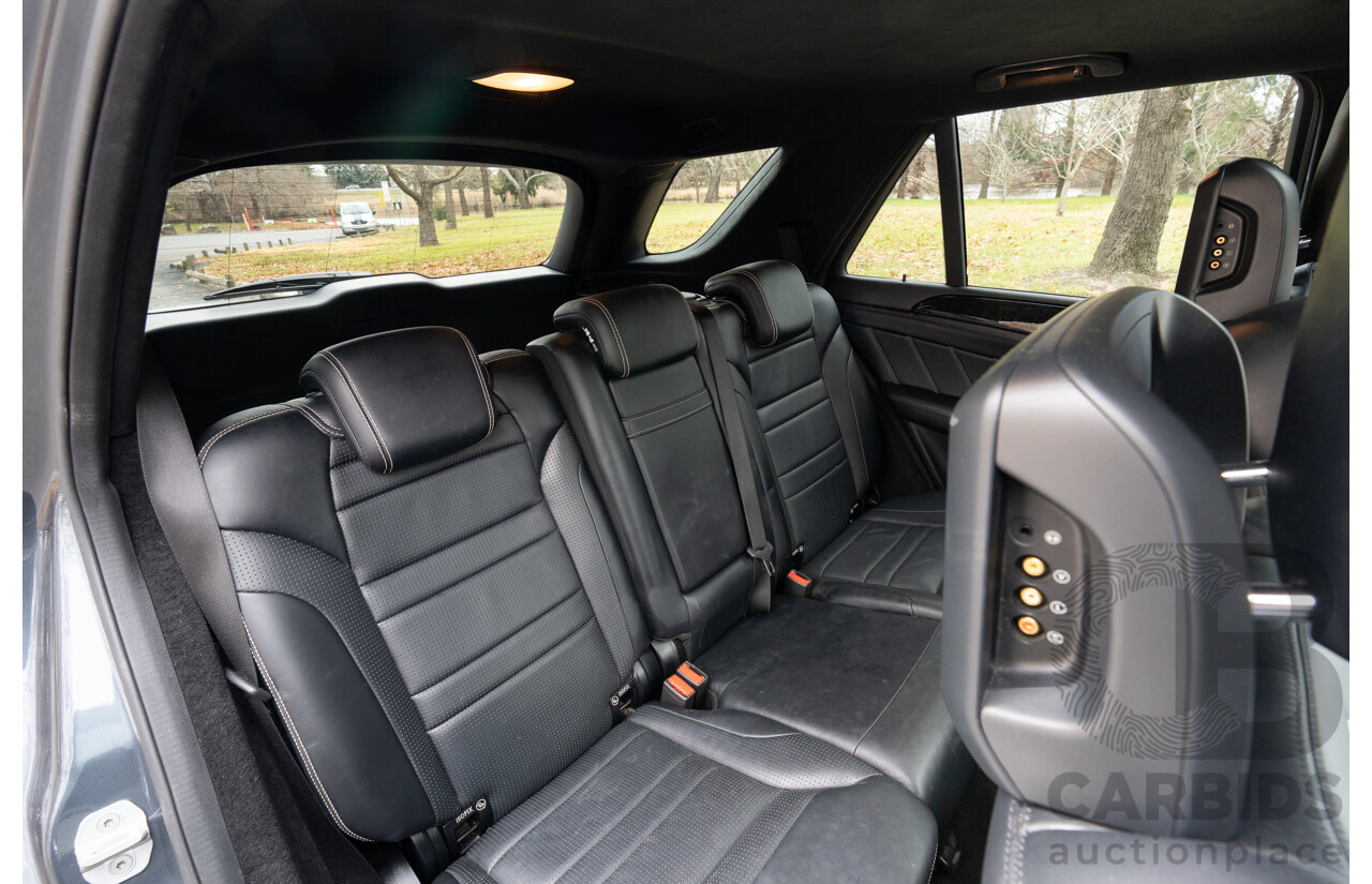 10/2012 Mercedes Benz ML63 AMG (4x4) 166 4d Wagon Tenorite Grey Metallic Twin Turbo V8 5.5L