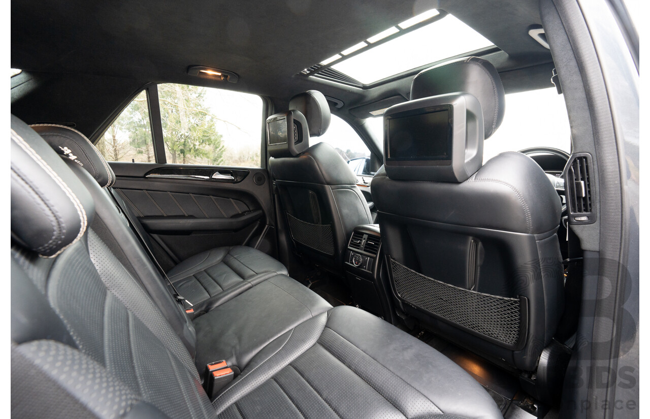 10/2012 Mercedes Benz ML63 AMG (4x4) 166 4d Wagon Tenorite Grey Metallic Twin Turbo V8 5.5L