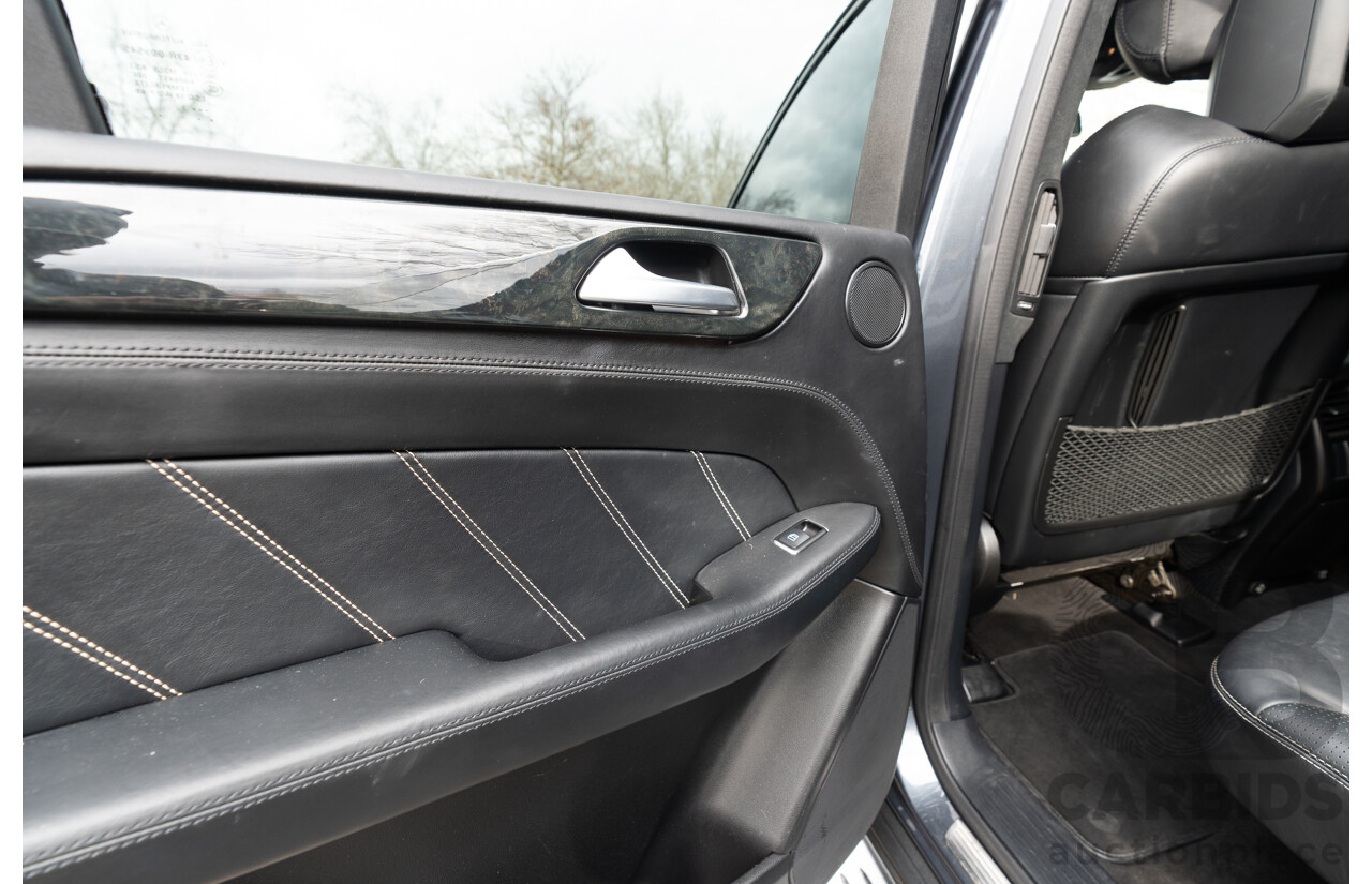 10/2012 Mercedes Benz ML63 AMG (4x4) 166 4d Wagon Tenorite Grey Metallic Twin Turbo V8 5.5L