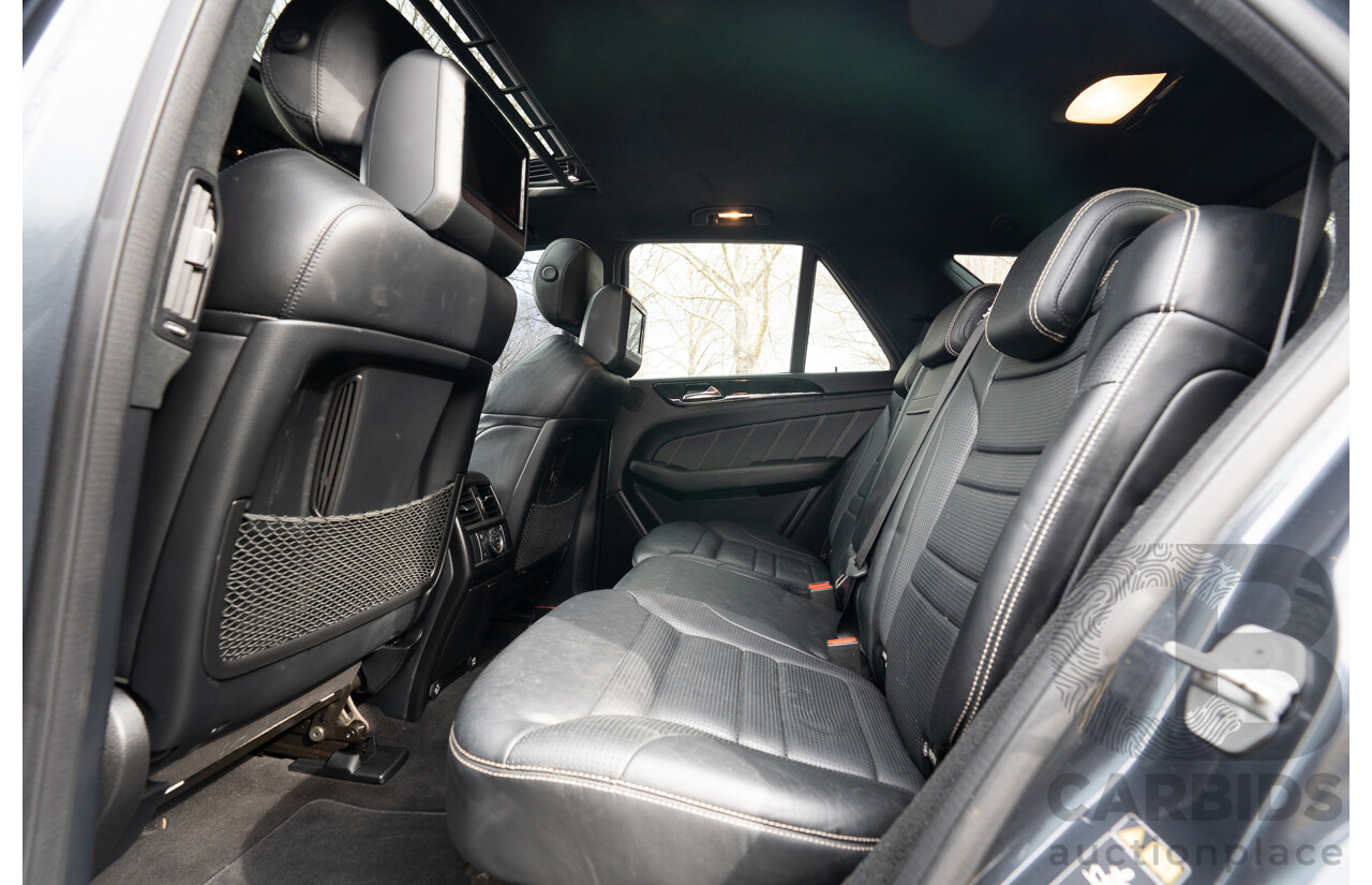 10/2012 Mercedes Benz ML63 AMG (4x4) 166 4d Wagon Tenorite Grey Metallic Twin Turbo V8 5.5L