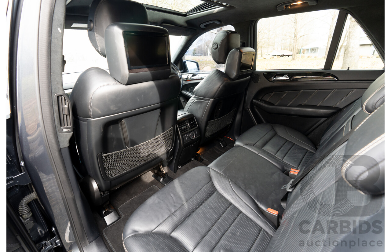 10/2012 Mercedes Benz ML63 AMG (4x4) 166 4d Wagon Tenorite Grey Metallic Twin Turbo V8 5.5L