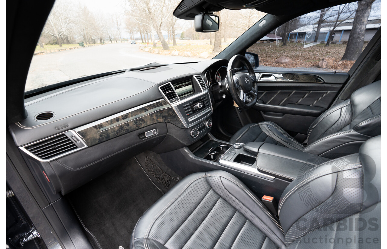10/2012 Mercedes Benz ML63 AMG (4x4) 166 4d Wagon Tenorite Grey Metallic Twin Turbo V8 5.5L