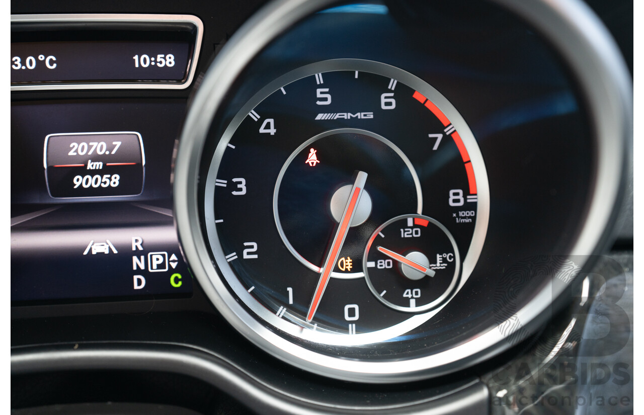 10/2012 Mercedes Benz ML63 AMG (4x4) 166 4d Wagon Tenorite Grey Metallic Twin Turbo V8 5.5L