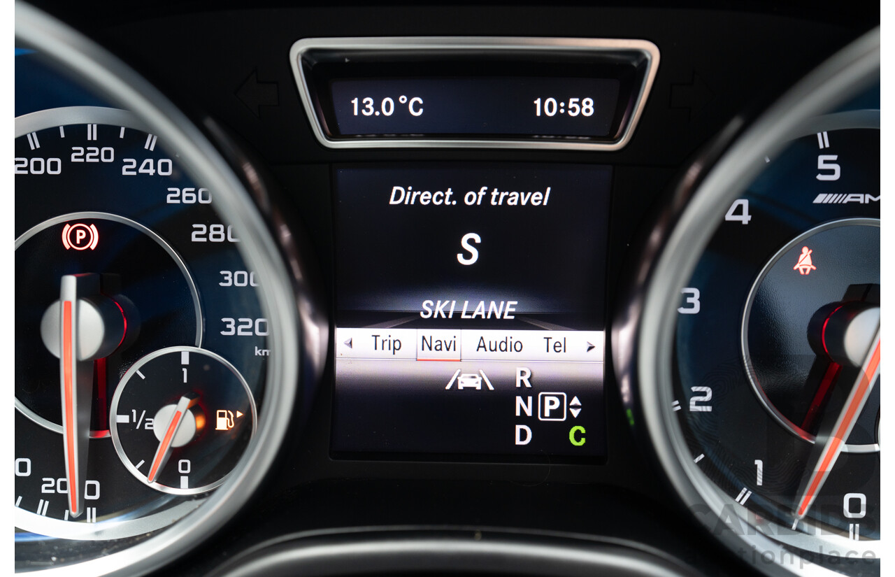 10/2012 Mercedes Benz ML63 AMG (4x4) 166 4d Wagon Tenorite Grey Metallic Twin Turbo V8 5.5L