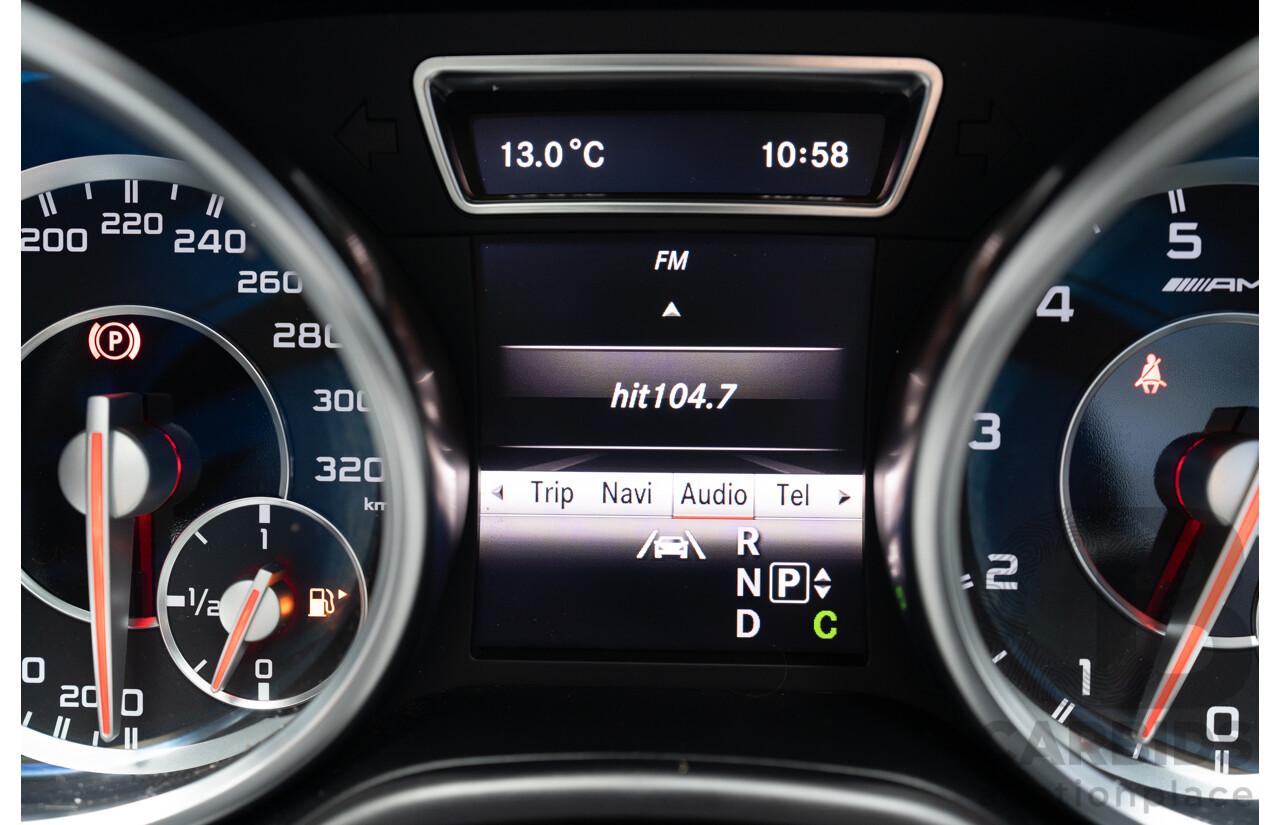 10/2012 Mercedes Benz ML63 AMG (4x4) 166 4d Wagon Tenorite Grey Metallic Twin Turbo V8 5.5L