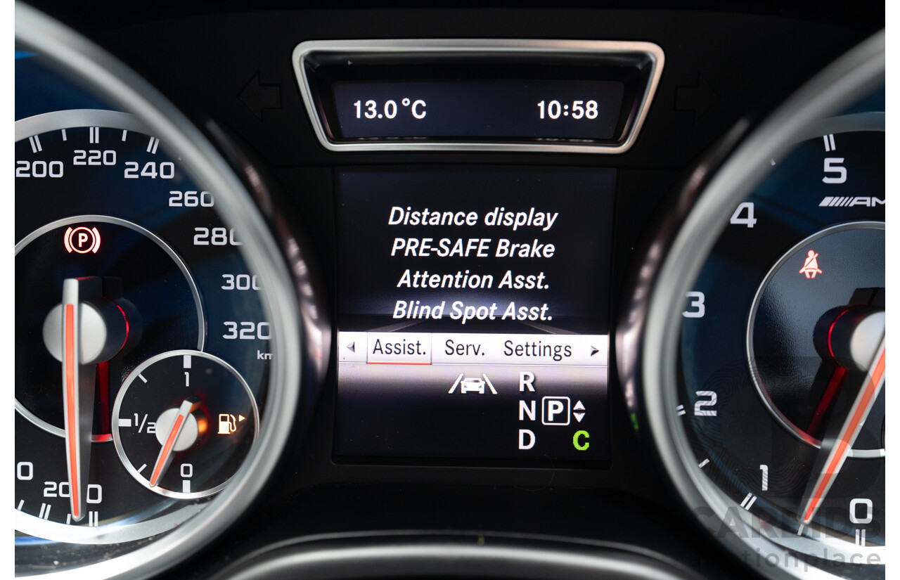 10/2012 Mercedes Benz ML63 AMG (4x4) 166 4d Wagon Tenorite Grey Metallic Twin Turbo V8 5.5L