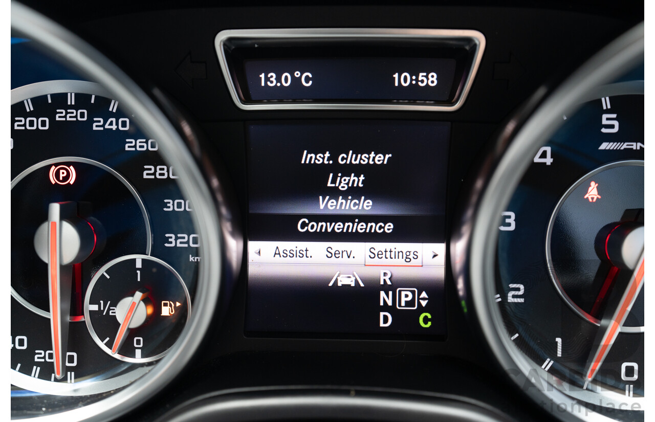 10/2012 Mercedes Benz ML63 AMG (4x4) 166 4d Wagon Tenorite Grey Metallic Twin Turbo V8 5.5L