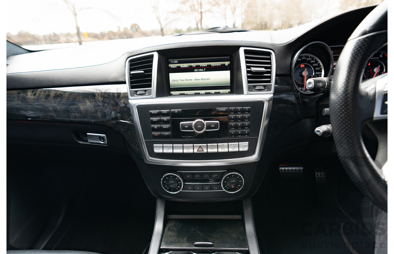 10/2012 Mercedes Benz ML63 AMG (4x4) 166 4d Wagon Tenorite Grey Metallic Twin Turbo V8 5.5L