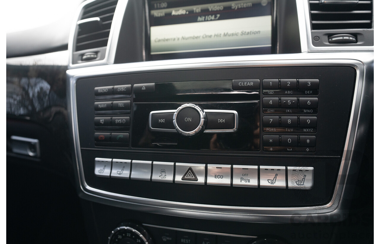 10/2012 Mercedes Benz ML63 AMG (4x4) 166 4d Wagon Tenorite Grey Metallic Twin Turbo V8 5.5L