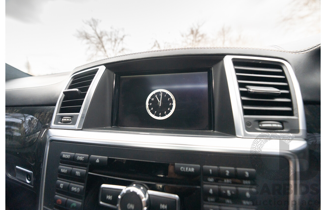 10/2012 Mercedes Benz ML63 AMG (4x4) 166 4d Wagon Tenorite Grey Metallic Twin Turbo V8 5.5L
