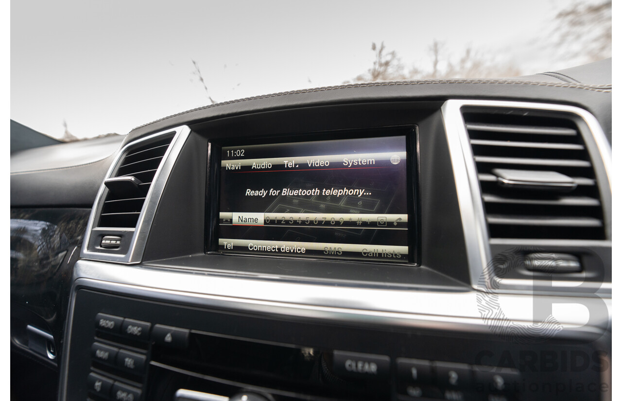 10/2012 Mercedes Benz ML63 AMG (4x4) 166 4d Wagon Tenorite Grey Metallic Twin Turbo V8 5.5L