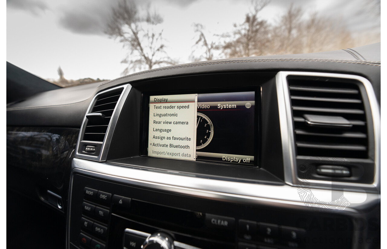 10/2012 Mercedes Benz ML63 AMG (4x4) 166 4d Wagon Tenorite Grey Metallic Twin Turbo V8 5.5L