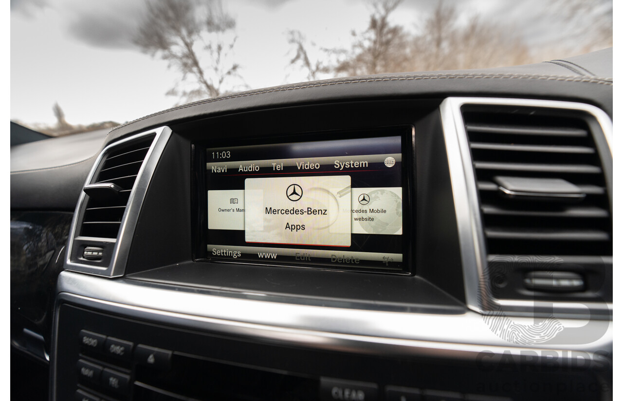 10/2012 Mercedes Benz ML63 AMG (4x4) 166 4d Wagon Tenorite Grey Metallic Twin Turbo V8 5.5L