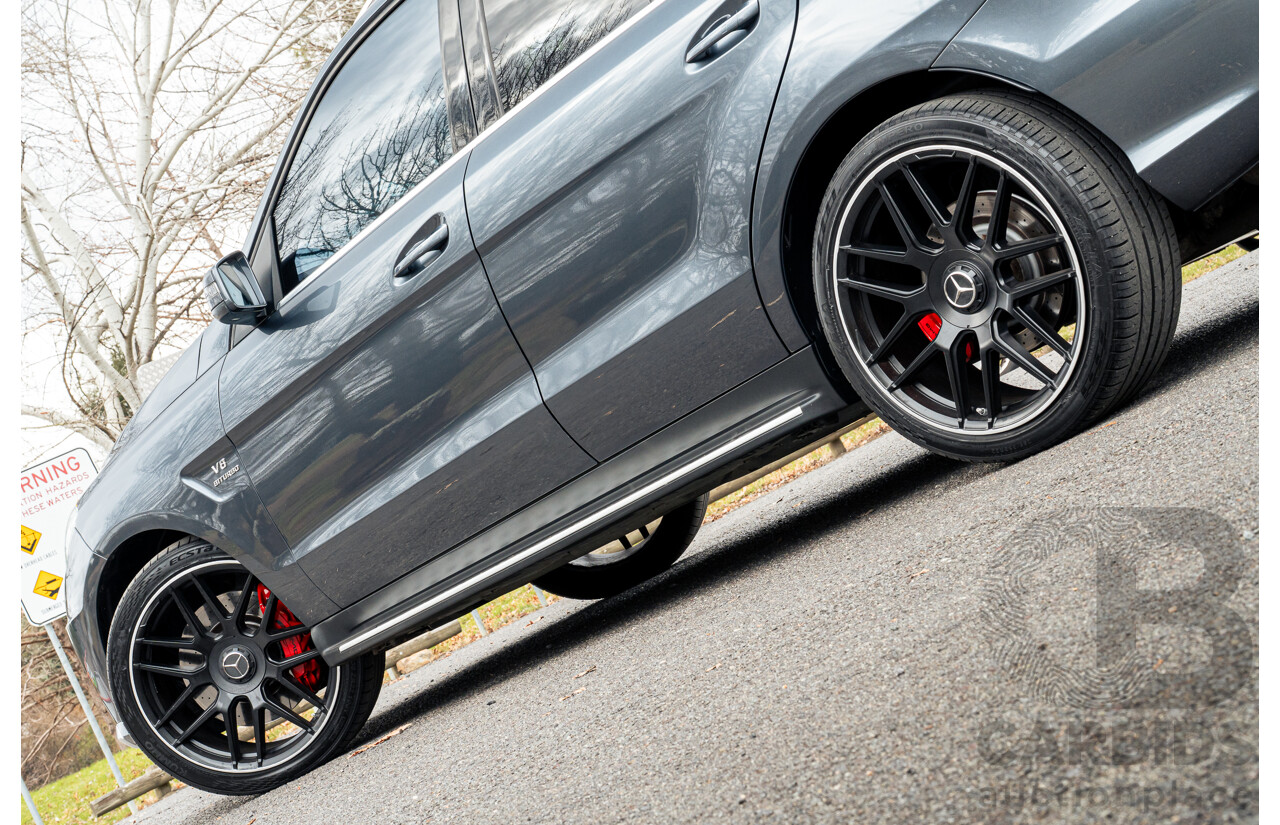 10/2012 Mercedes Benz ML63 AMG (4x4) 166 4d Wagon Tenorite Grey Metallic Twin Turbo V8 5.5L