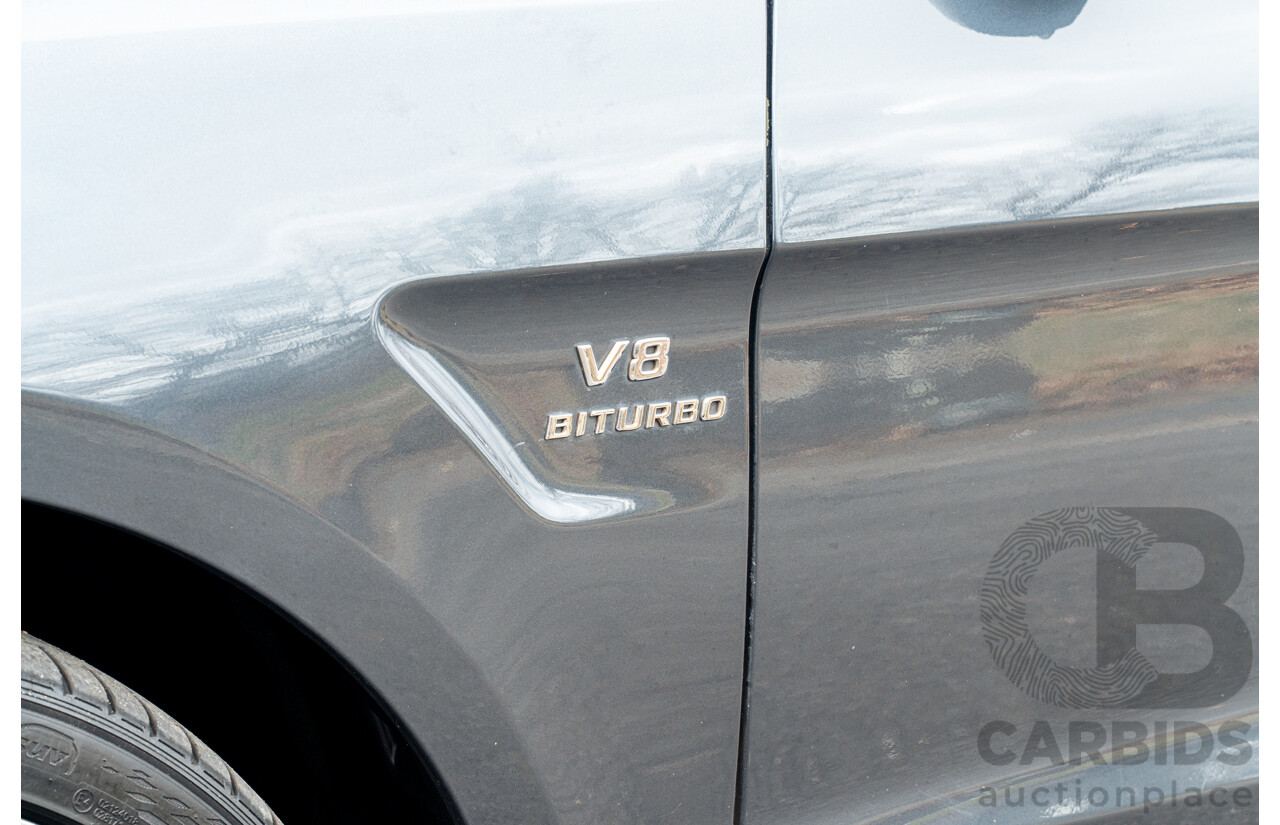 10/2012 Mercedes Benz ML63 AMG (4x4) 166 4d Wagon Tenorite Grey Metallic Twin Turbo V8 5.5L