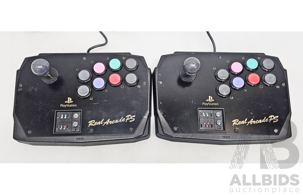 Hori Playstation Real Arcade PS Controller - Lot of Two