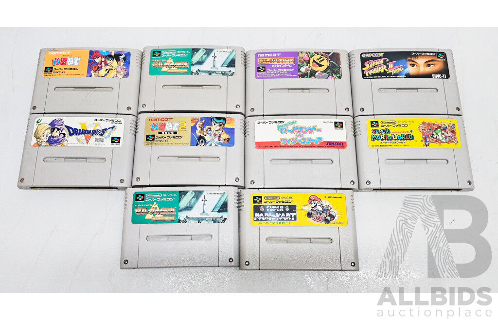 Vintage Super Nintendo Entertainment System Video Game Console /w Controllers, Games & Power Cables