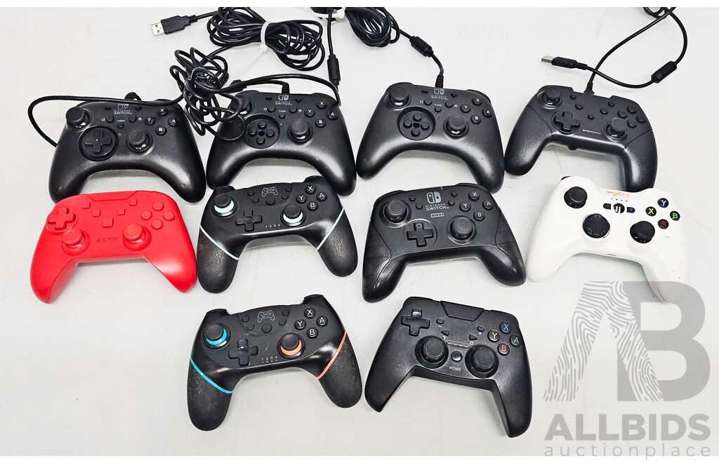 Collection of Video Games Controllers