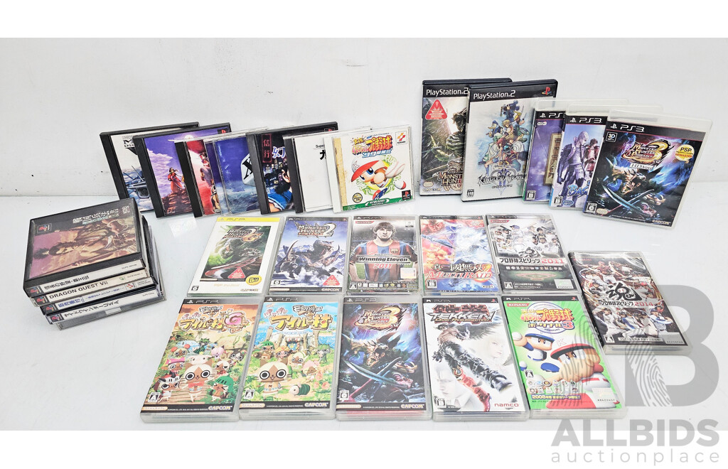 Collection of Japanese Sony Playstation Games