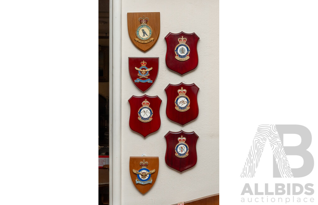 Collection Eight Australian Airforce Plaques