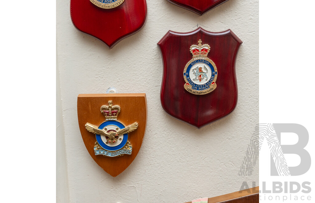 Collection Eight Australian Airforce Plaques