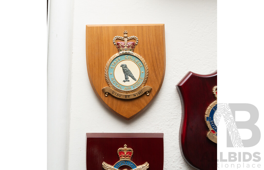 Collection Eight Australian Airforce Plaques