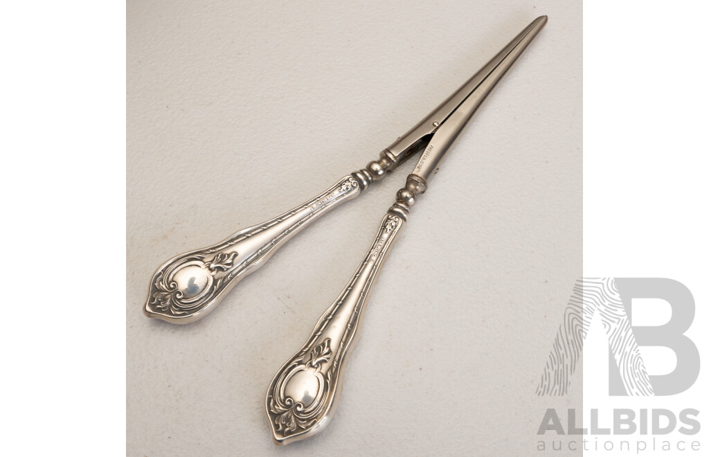 Early 1900s Sterling Handles Glove Stretcher