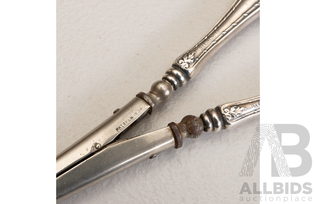 Early 1900s Sterling Handles Glove Stretcher