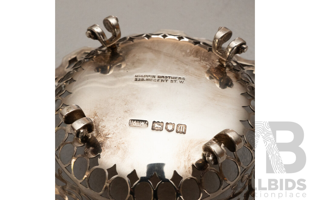 Two Small Sterling Silver Bon Bon Baskets, One Stamped London 1907, One Stamped Chester 1911, 187g