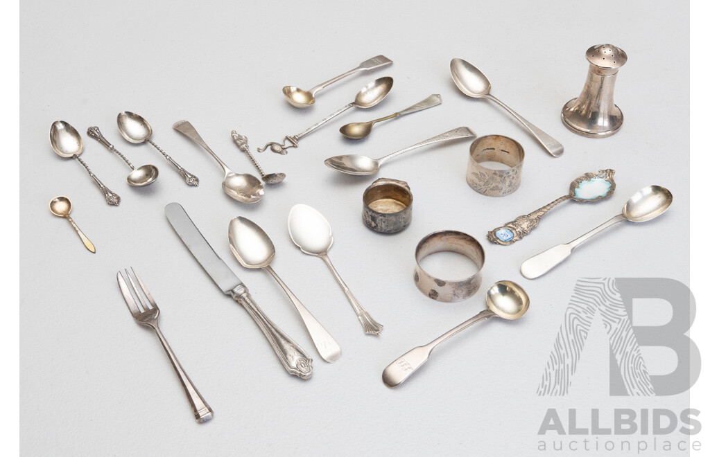 Collection of Sterling Silver, Varying Assay Offices and Makers, 217g