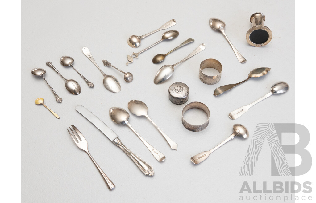 Collection of Sterling Silver, Varying Assay Offices and Makers, 217g