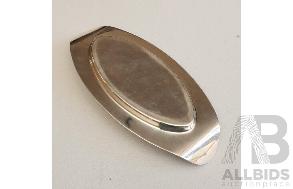 Small Sterling Silver Serving Tray, Marked Sheffield 1913, 191g
