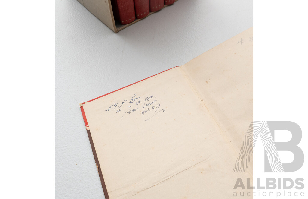 Ion Idriess, Frontier Editions, All Signed by Author, Set Six Cloth Bound Hardcovers in Slip Case