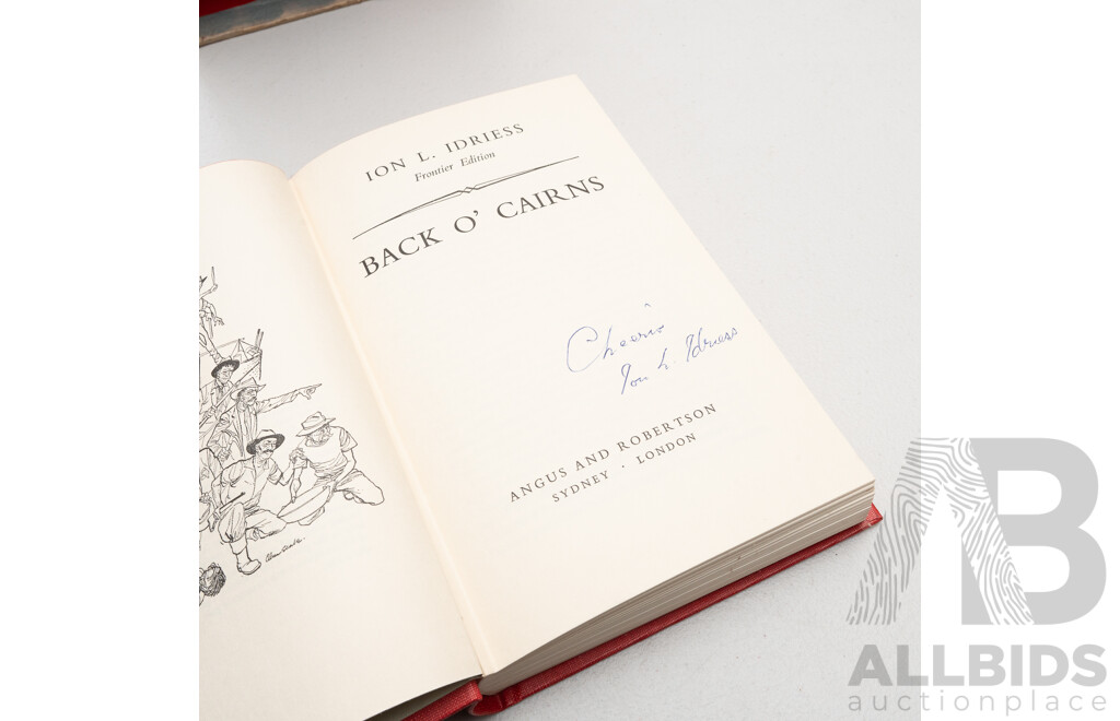 Ion Idriess, Frontier Editions, All Signed by Author, Set Six Cloth Bound Hardcovers in Slip Case