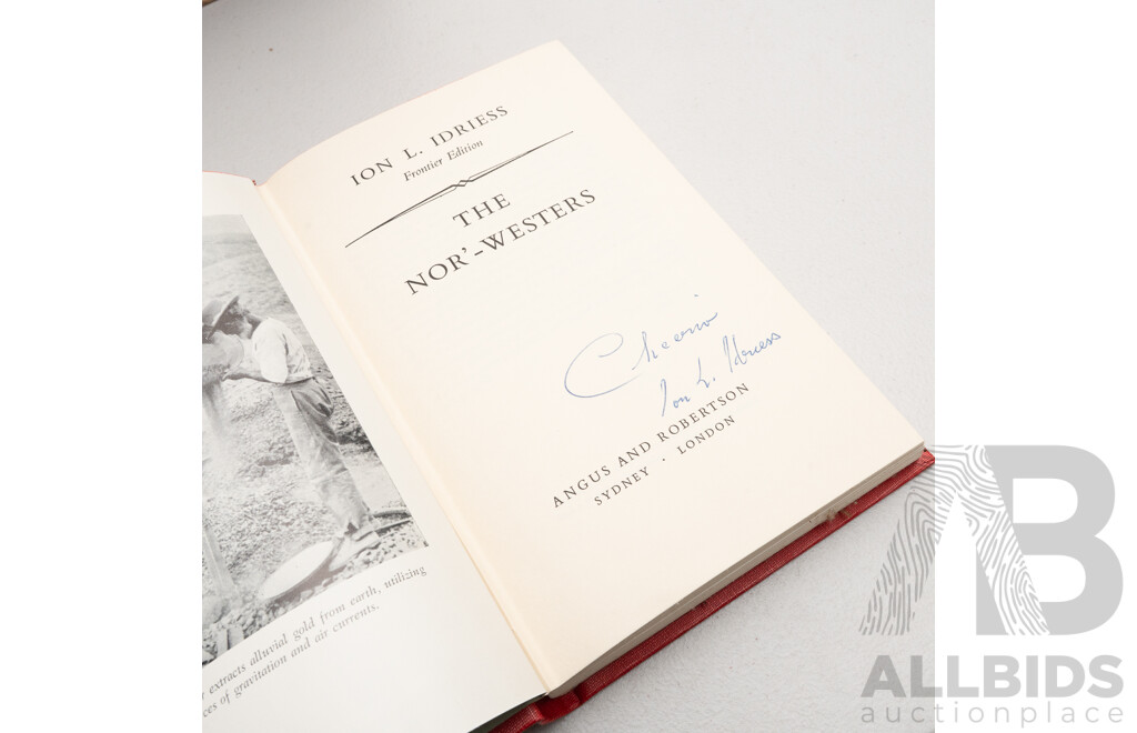 Ion Idriess, Frontier Editions, All Signed by Author, Set Six Cloth Bound Hardcovers in Slip Case