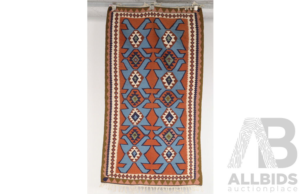 Hand Woven Persian Wool Slit Weave Kilim