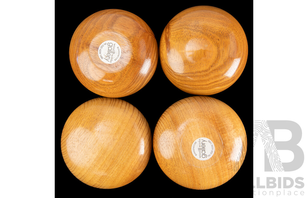 Pair Lidded Treen Containers by Bungendore Woodworks Gallery