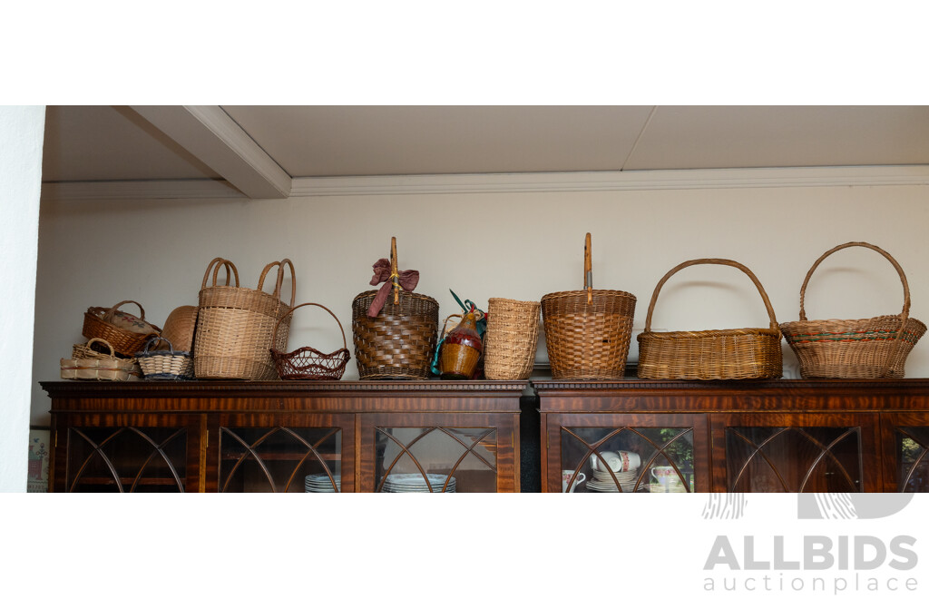 Large CollectionBaskets of Various Shapes and Sizes