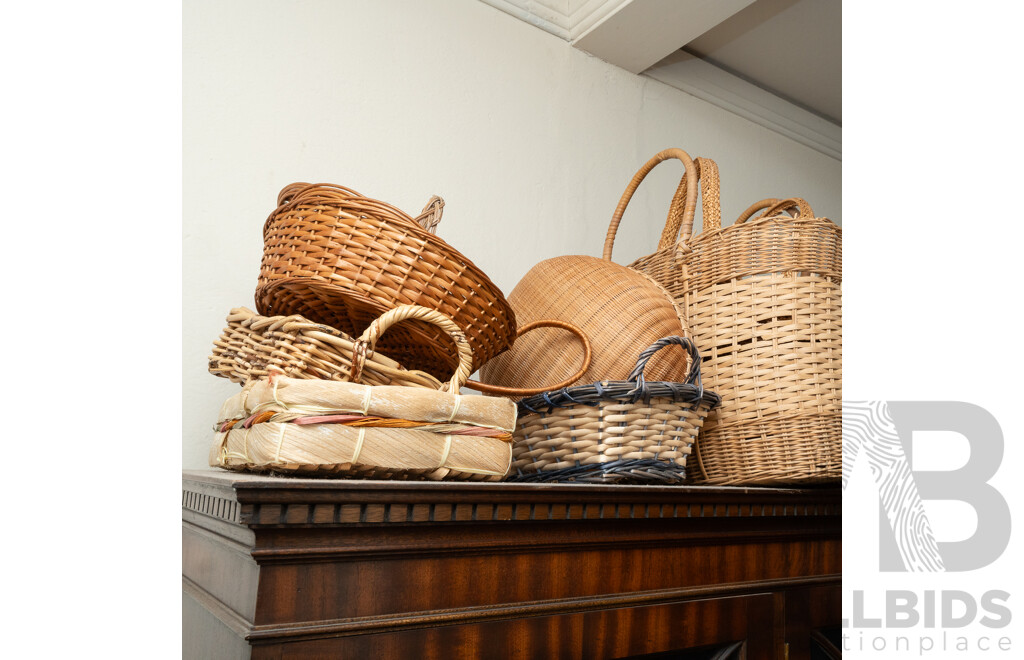 Large CollectionBaskets of Various Shapes and Sizes