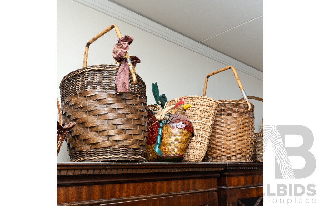 Large CollectionBaskets of Various Shapes and Sizes